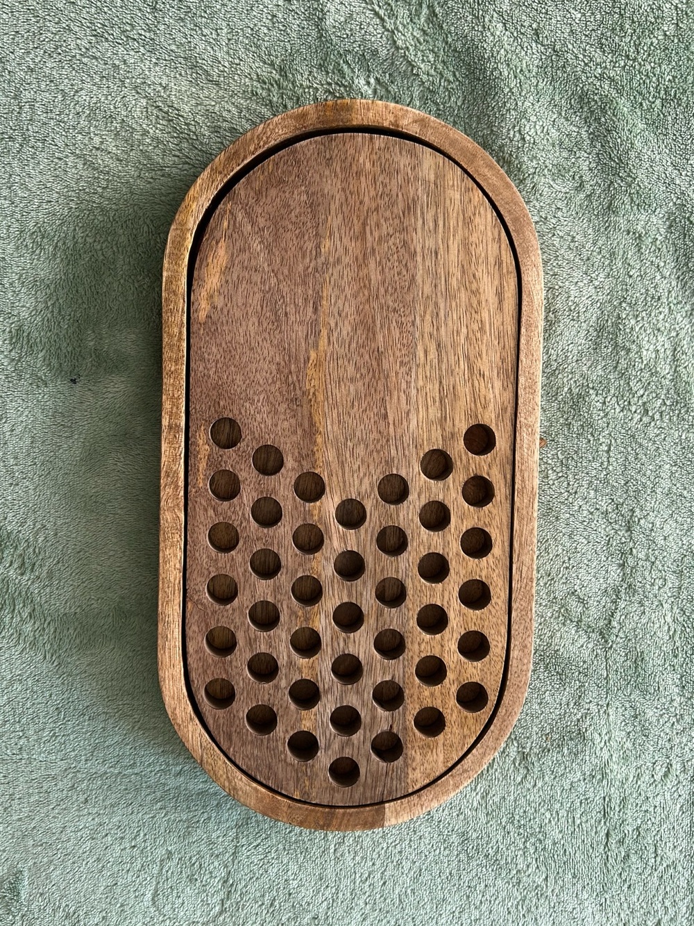 Mud Pie Bread Cutting Board 7" x 12 1/2" Mango Wood Crumb Catcher NWOT